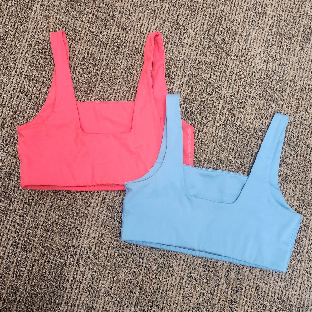 Girlfriend Collective Tommy Cropped Bras - Size Small - Picture 2 of 3